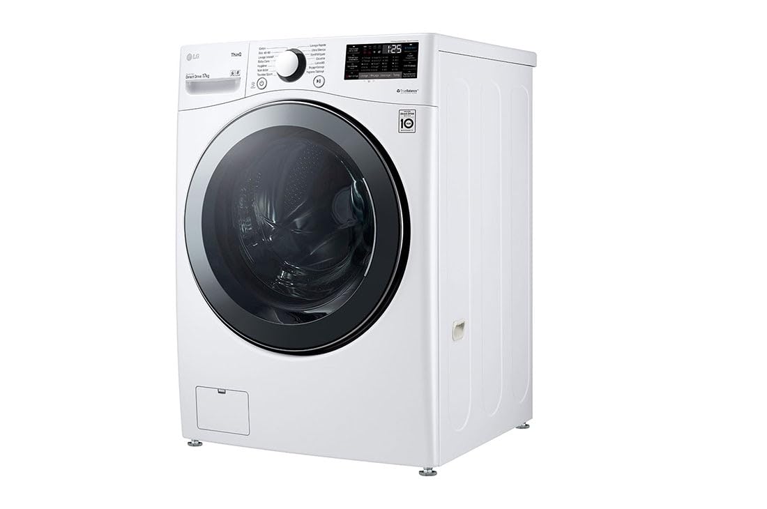 Lave-linge Frontal 17 kg - Moteur Induction Silencieux - Classe Énergétique E - Blanc