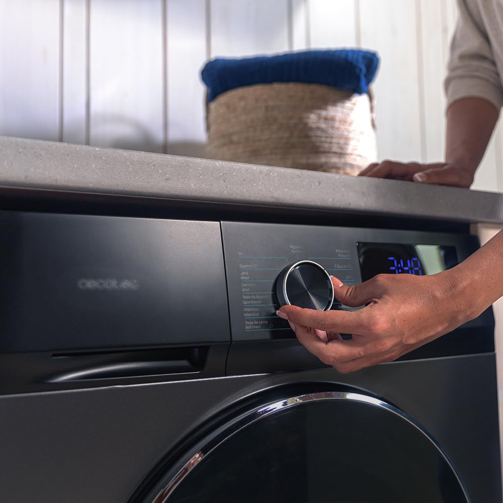 Lave-linge 10Kg Chargement Frontal Bolero Dresscode 10500 Inverter Steel A, 1950W, 1400 rpm